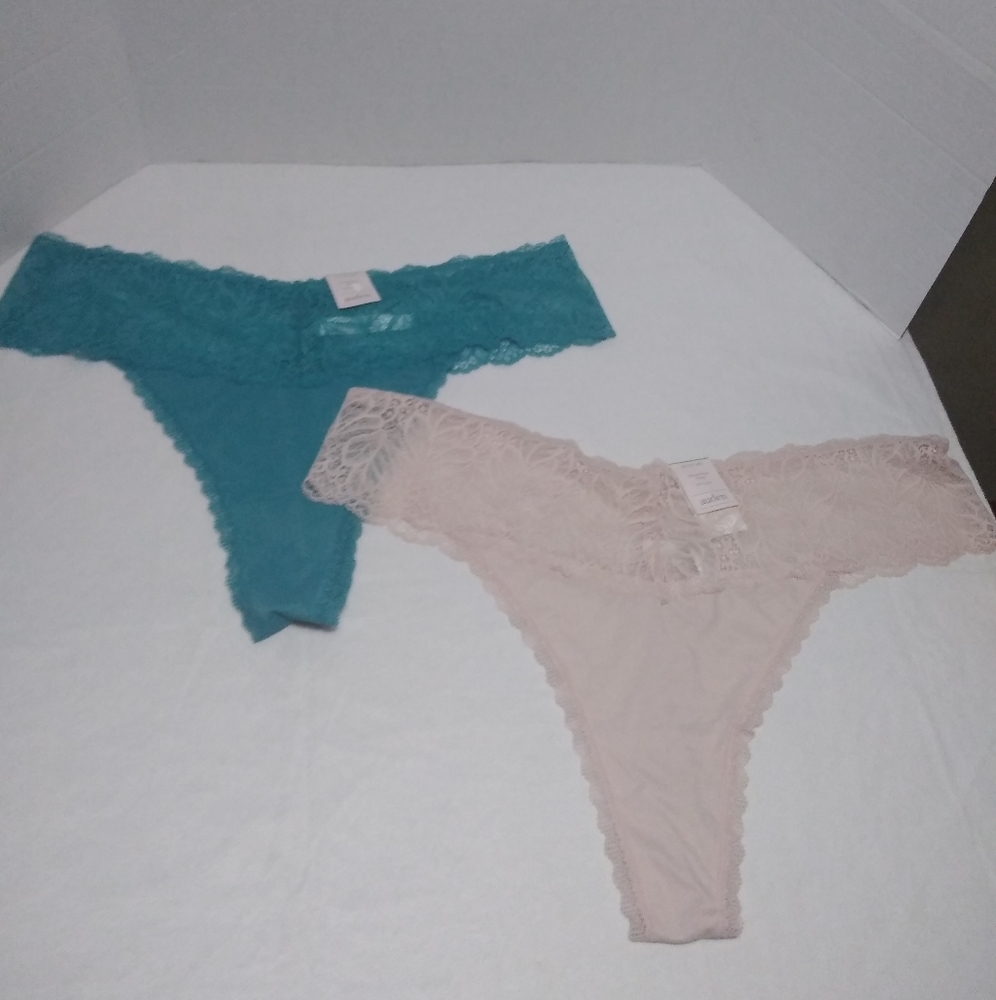 Auden Pink and Turquoise Micro Thong
